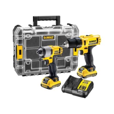 DeWALT DCK211D2T set aku bušilica-odvijač i udarni odvijač 10,8V, 2× 2,0 Ah