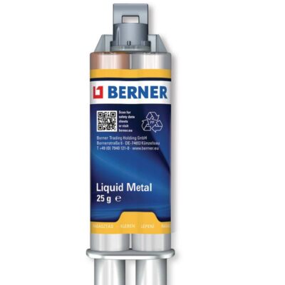 Berner 341564 tečni metal, dvokomponentni epoksid, sivi, 25 g