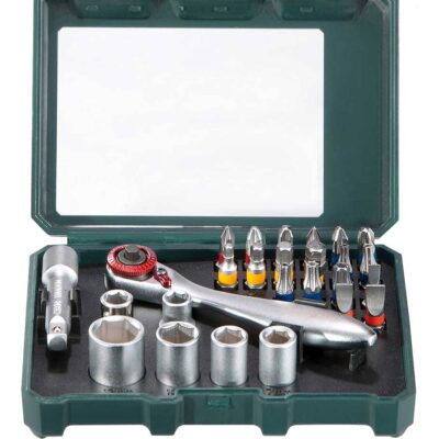 Metabo SP set bitova i nasadnih ključeva 1/4" s čegrtaljkom, 26 dijelova