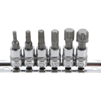 BGS 2162 set XZN nasadnih bitova 1/4", M4–M12, na šini