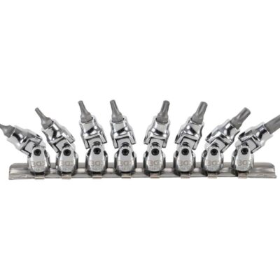 BGS 9158 set zglobnih Torx nasadnih bitova T8–T40, na šini