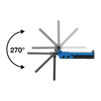 BGS 85334 aku zglobna LED lampa, COB 360 lm, glava 270°, magnet
