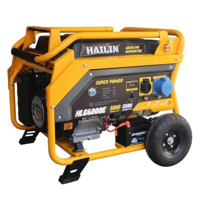 HLG6000E benzinski agregat 5,5 kW, 230 V, električni start, točkovi