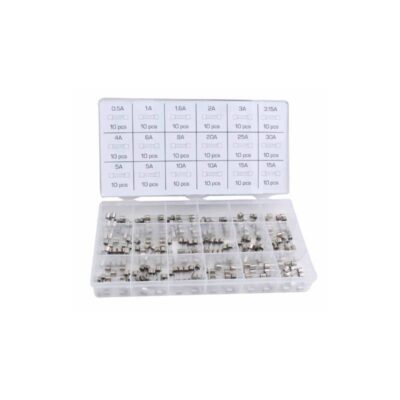 A-TC520 set staklenih osigurača 180 komada, 0,5–30 A