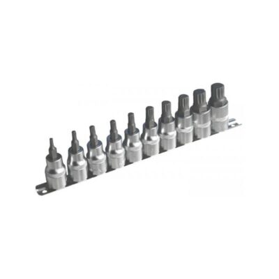 954010-1 set XZN nasadnih bitova 1/2" na šini, M4–M18, 10 komada