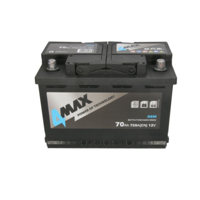 4MAX 70Ah 720A AGM start-stop akumulator 12V