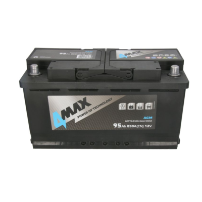 4MAX 95Ah 850A D+ AGM start-stop akumulator