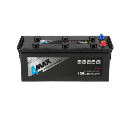 4MAX SHD 120Ah 680A L+ akumulator za teretna vozila