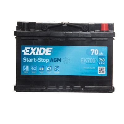 Exide 70Ah 760A AGM start-stop akumulator 12V