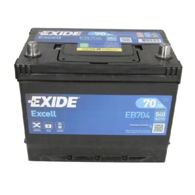Exide Excell 70Ah 540A D+ pokretački akumulator 12V