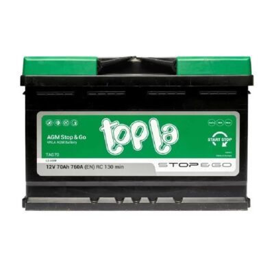 Topla EcoDry 70Ah 760A AGM start-stop akumulator 12V