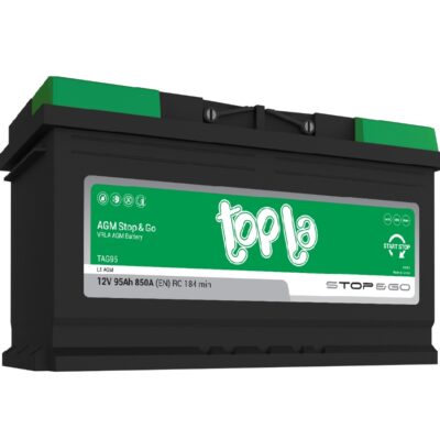 Topla EcoDry 95Ah 850A AGM start-stop akumulator 12V