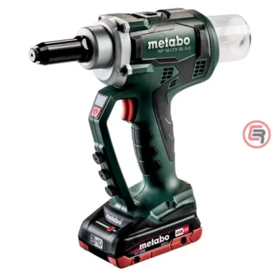 Metabo NP 18 LTX BL 5.0 aku kliješta za pop zakovice, 2 x 4,0 Ah LiHD, ASC 55, metaBOX