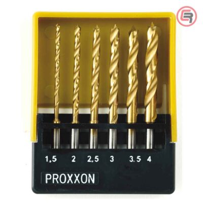 Proxxon 28876 set HSS svrdala sa centralnom iglom 1,5–4 mm, 6 kom
