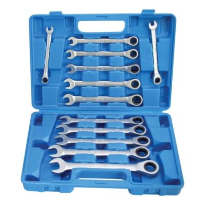 SATRA S-12GW72 set račnih ključeva 8–19 mm, 72 zuba, 12 komada