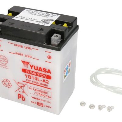 Yuasa YB14L-A2 YUASA akumulator 15 Ah 175 A D+ za Aprilia Atlantic, Moto, Pegaso, Scarabeo