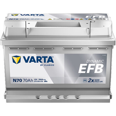 Varta 70Ah 760A EFB start-stop akumulator 12 V