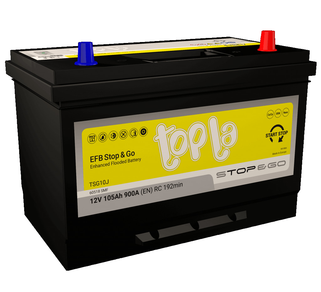 Topla 105Ah 900A EFB start-stop akumulator