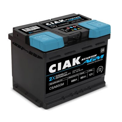 Ciak 60Ah D+ AGM akumulator 12 V
