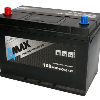 4MAX ( Standardni Polovi) 100Ah 800A L+ pokretački akumulator 12 V