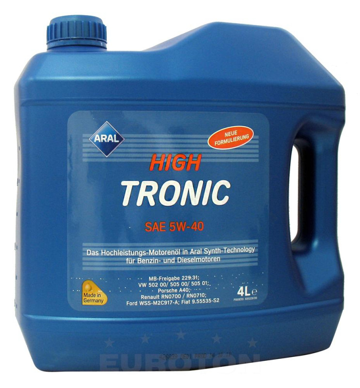 Aral High Tronic New 5W40 motorno ulje, 4 l