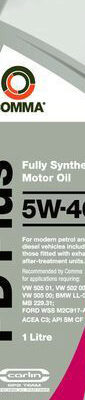 Comma PD Plus 5W40 motorno ulje, 1 l